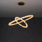 Alabaster Orb Ring Chandelier