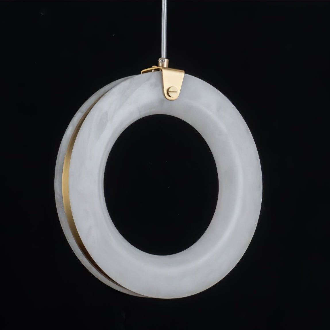 Alabaster Ring Pendant Light