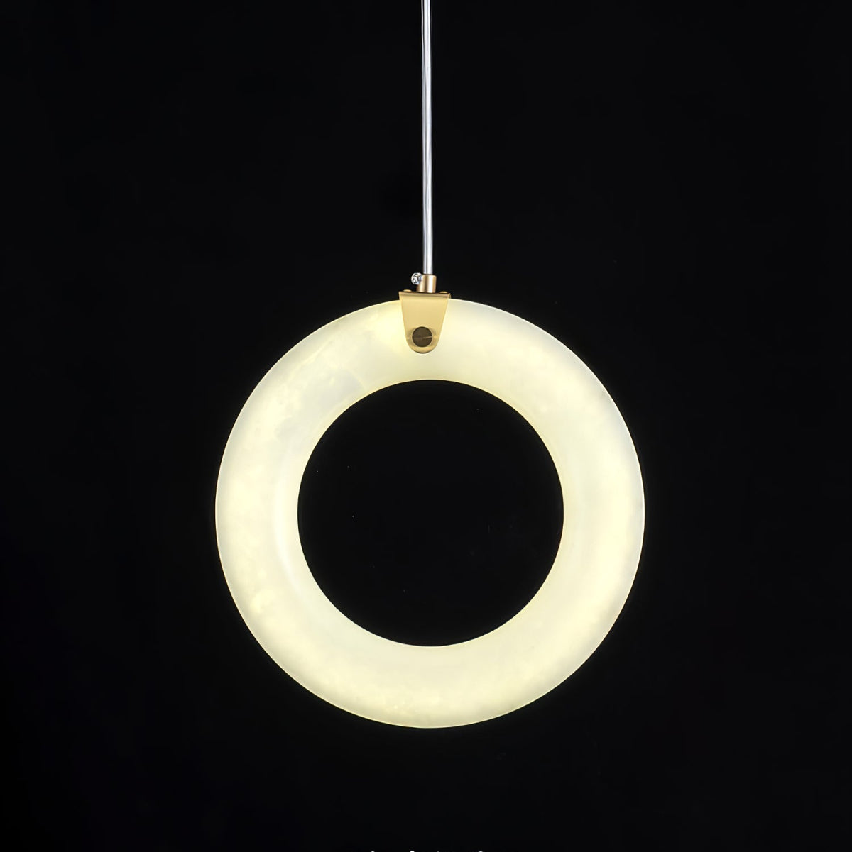 Alabaster Ring Pendant Light