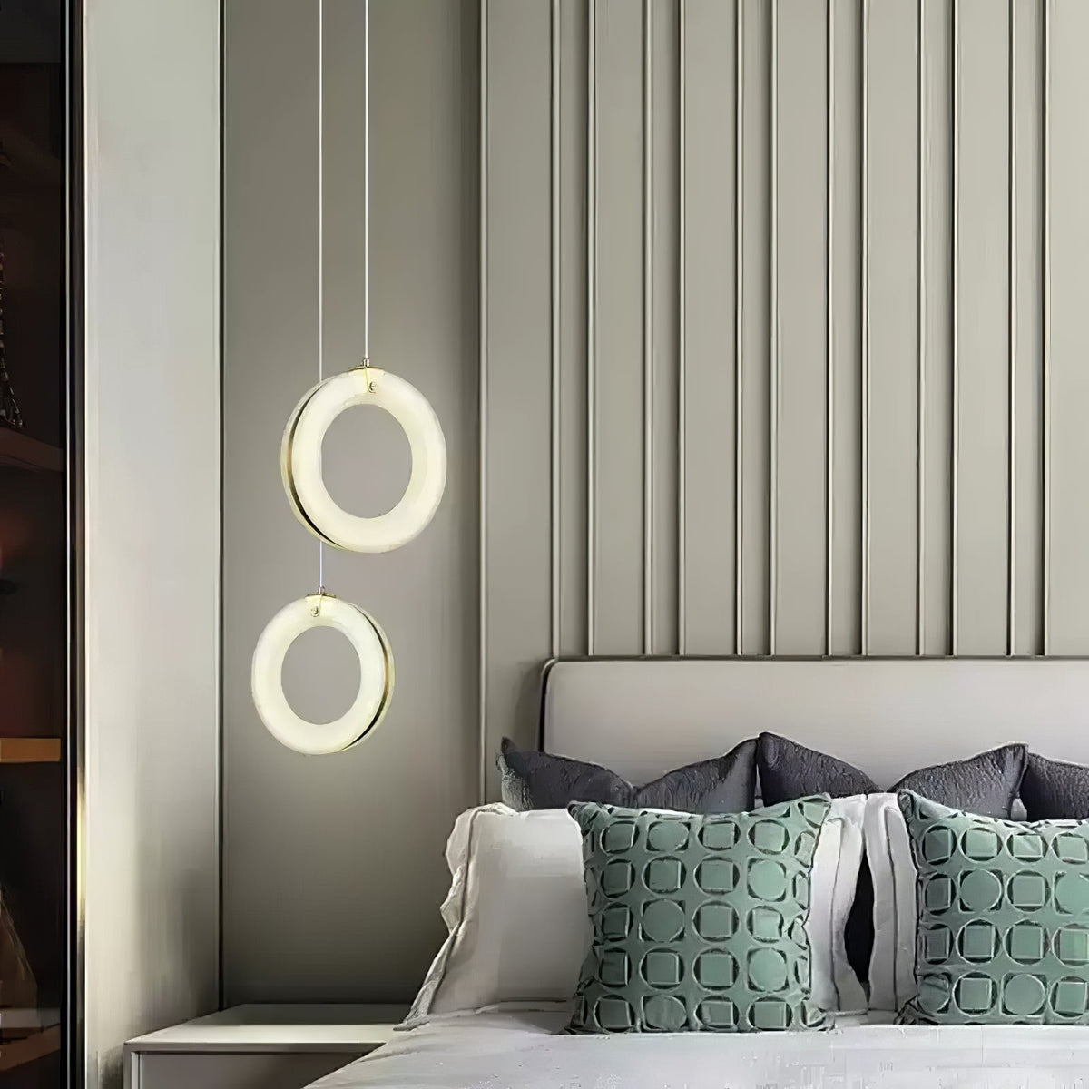 Alabaster Ring Pendant Light