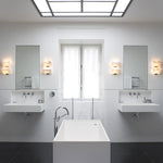 Alabaster Staircase Plug-in Wall Lamp