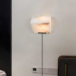 Alabaster Staircase Plug-in Wall Lamp
