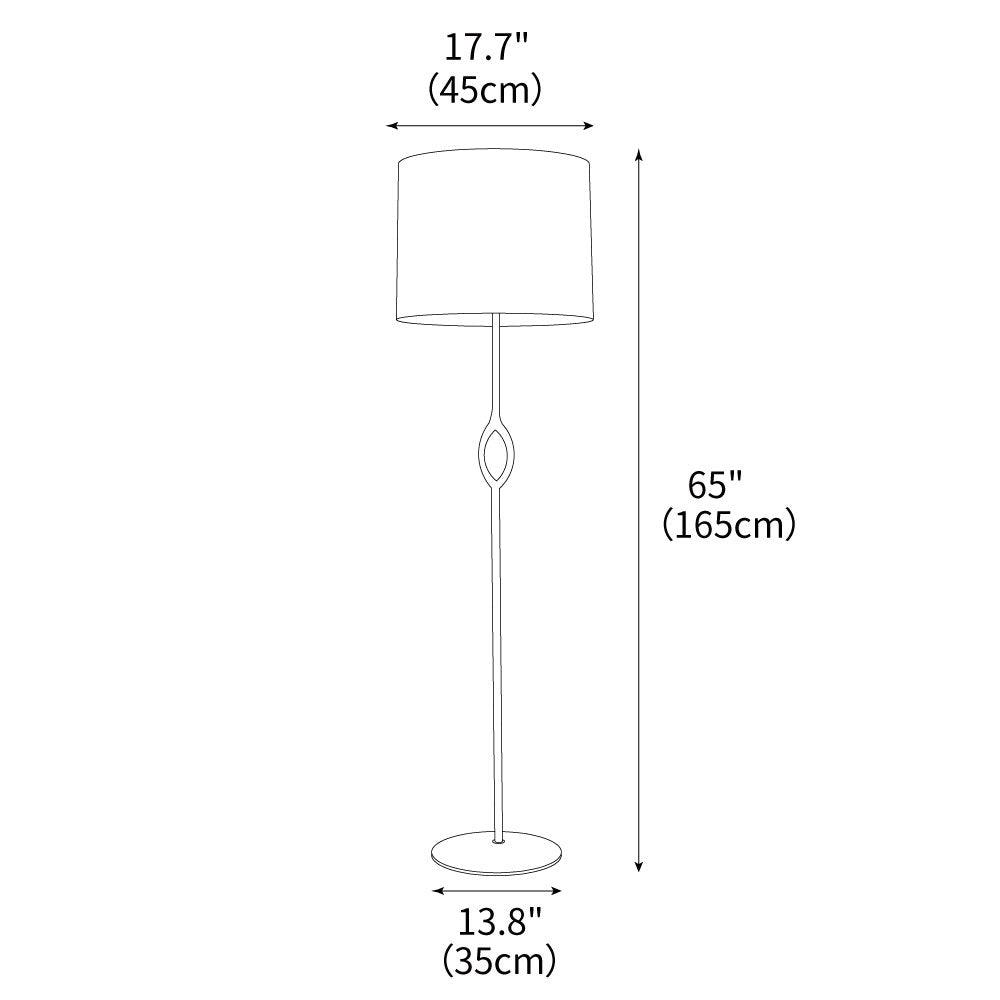 Alassis Floor Lamp 17.7"