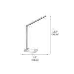 Aleris LED Desk Lamp with USB Built-in Battery 13"