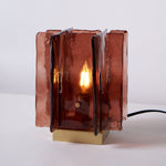 Amber Building Block Table Lamp