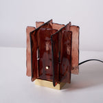 Amber Building Block Table Lamp