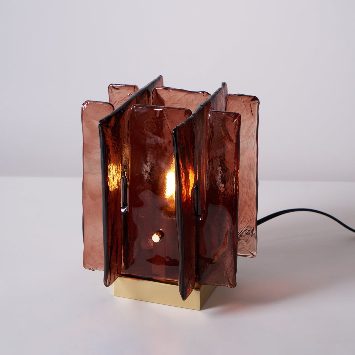 Amber Building Block Table Lamp