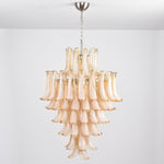 Amber Cloud Murano Glass Petals Chandelier