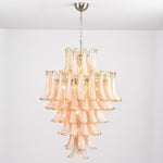 Amber Cloud Murano Glass Petals Chandelier