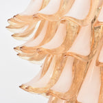 Amber Cloud Murano Glass Petals Chandelier