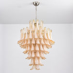 Amber Cloud Murano Glass Petals Chandelier