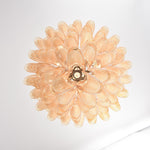 Amber Cloud Murano Glass Petals Chandelier