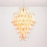 Amber Cloud Murano Glass Petals Chandelier