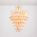 Amber Cloud Murano Glass Petals Chandelier