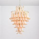 Amber Cloud Murano Glass Petals Chandelier