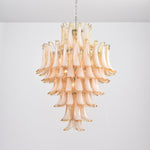 Amber Cloud Murano Glass Petals Chandelier