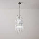 Amber Prism Long Chandelier
