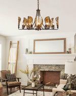 Amber Shell Chandelier