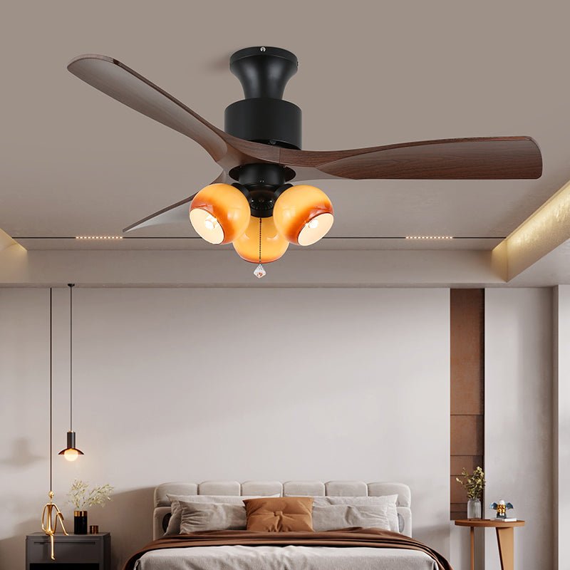 Amberglo Retro Ceiling Fan Light