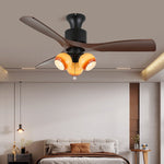 Amberglo Retro Ceiling Fan Light