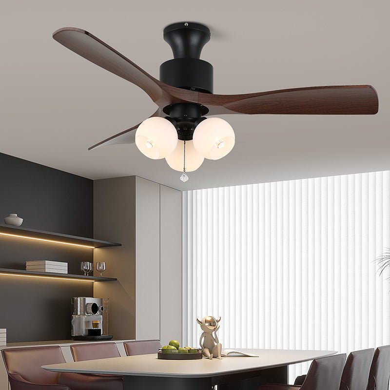 Amberglo Retro Ceiling Fan Light