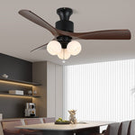 Amberglo Retro Ceiling Fan Light