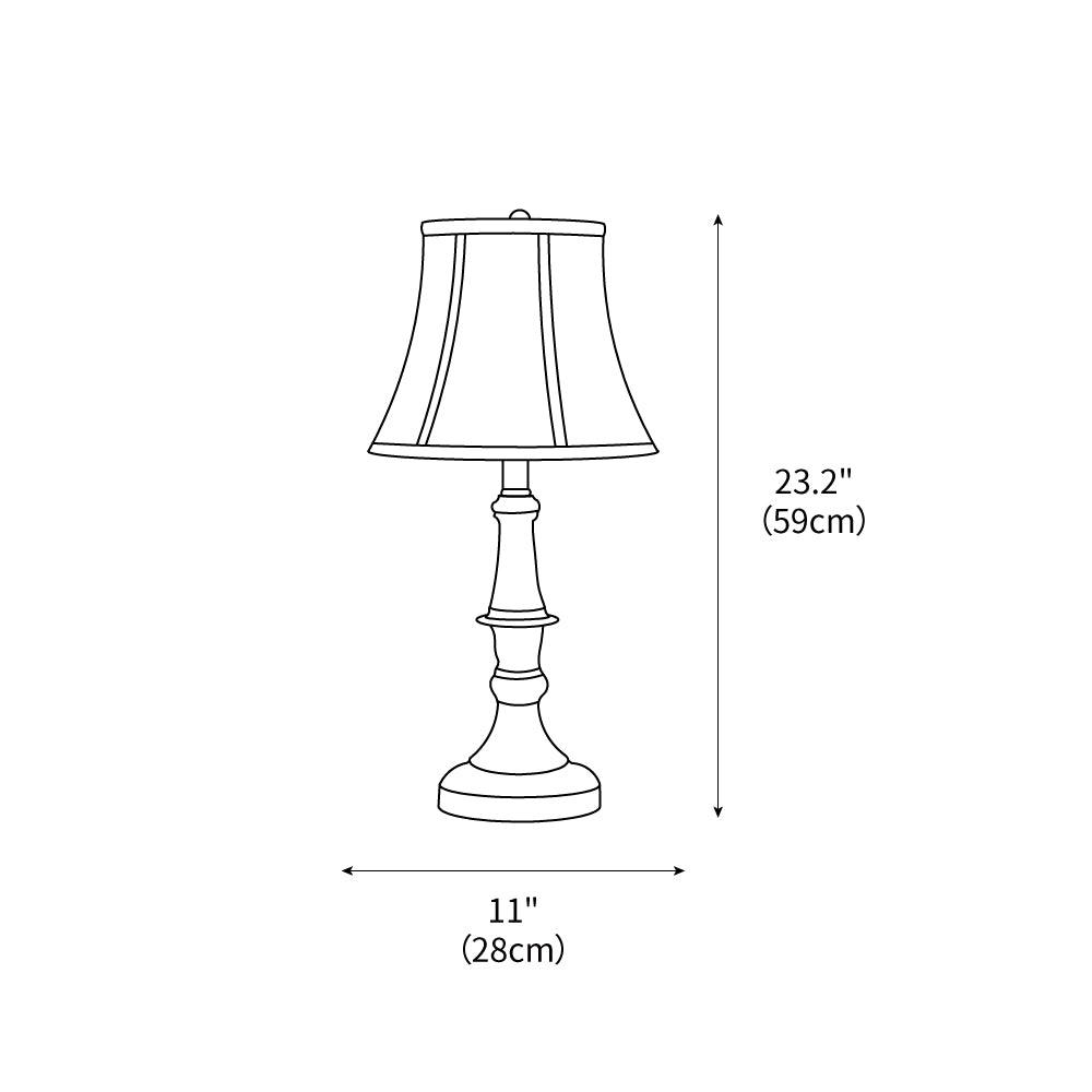 Ambrosia Metal Table Lamp 11"