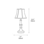 Ambrosia Metal Table Lamp 11"