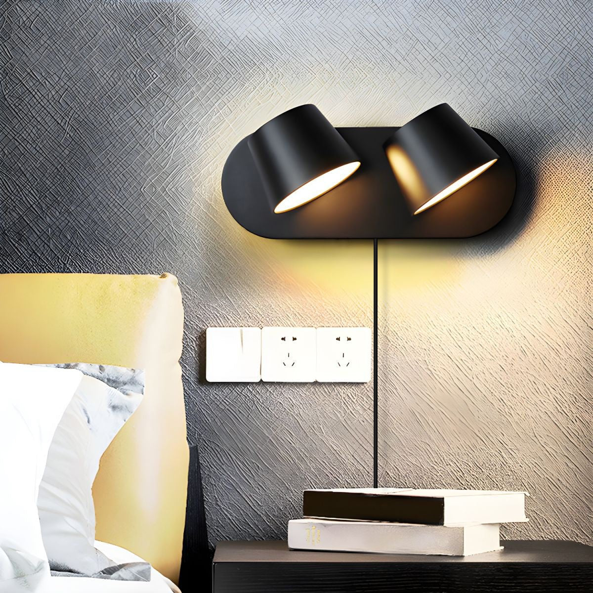 Angle Adjustable Plug-in Wall Lamp