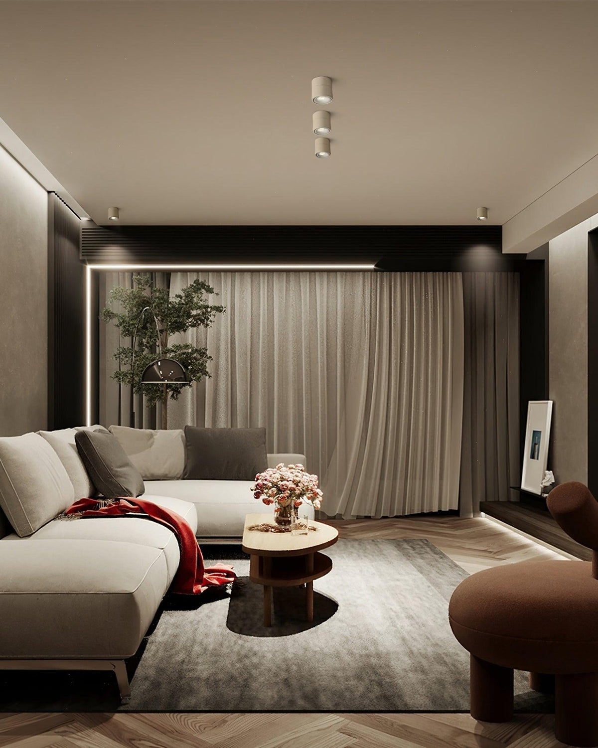 Anti-glare Nordic Surface Mounted Spotlight 3.9"