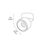 Anti-glare Nordic Surface Mounted Spotlight 3.9"