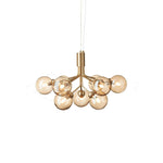 Glass Sphere Cluster Chandelier
