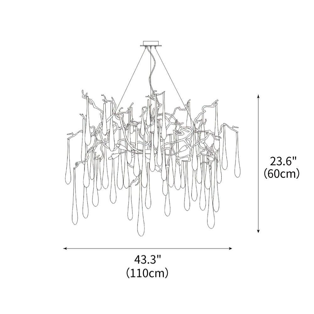 Aqua Empire Chandelier 43.3"