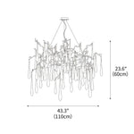 Aqua Empire Chandelier 43.3"