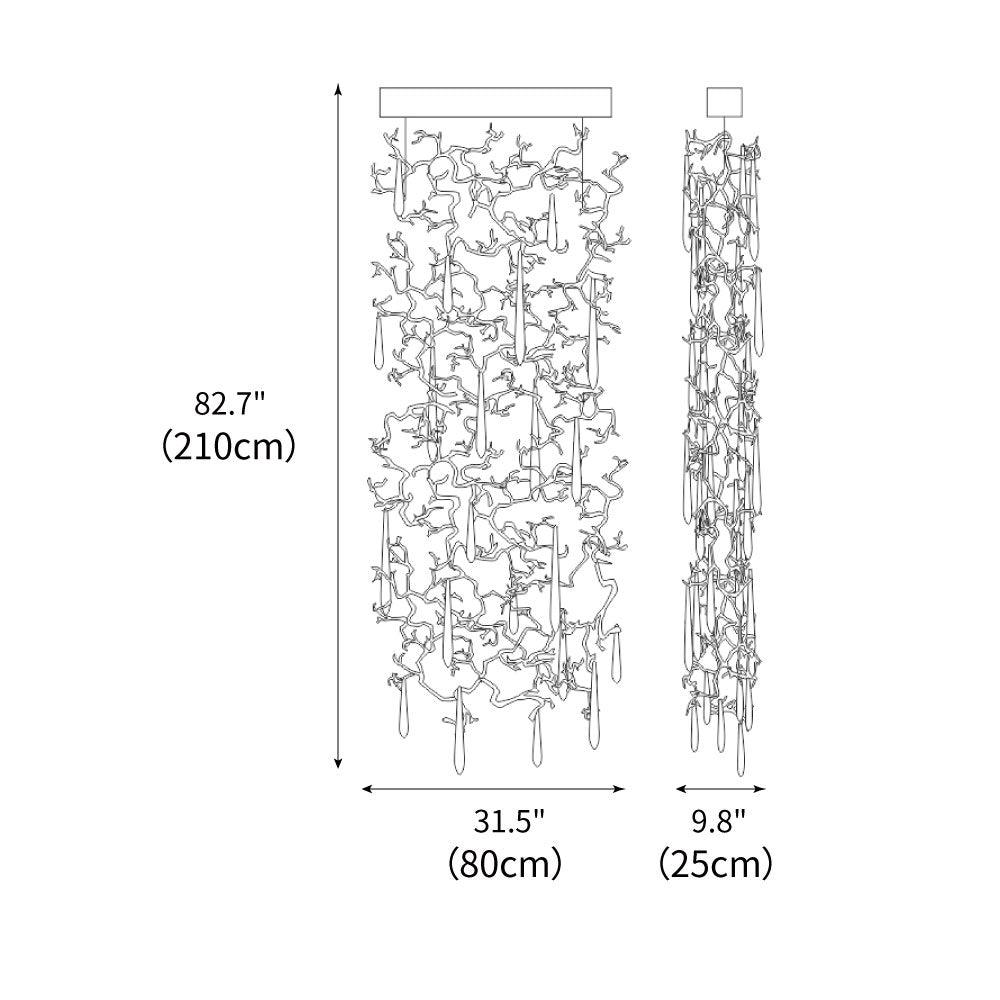 Aqua Window Chandelier