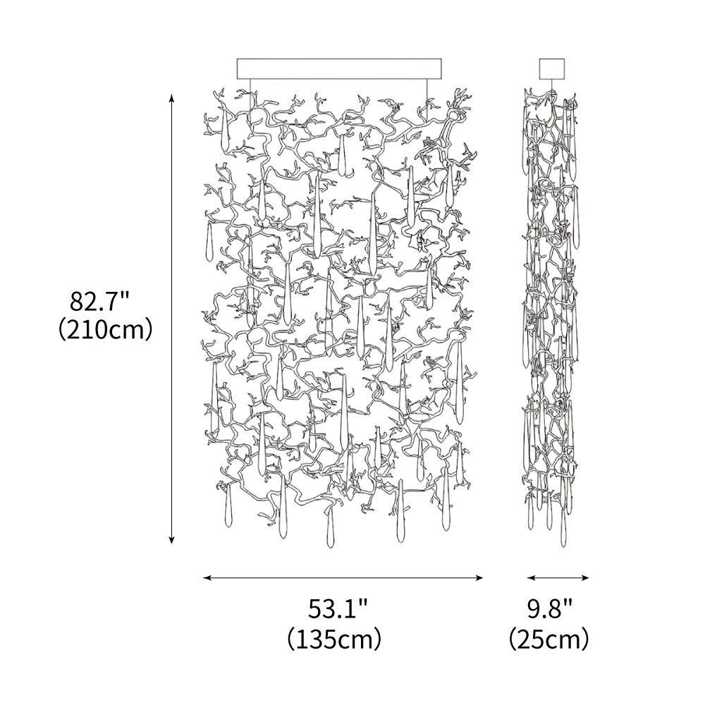 Aqua Window Chandelier