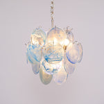Aqua Blue Glass Murano Chandelier