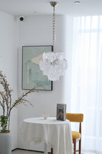 Aqua White Glass Murano Chandelier