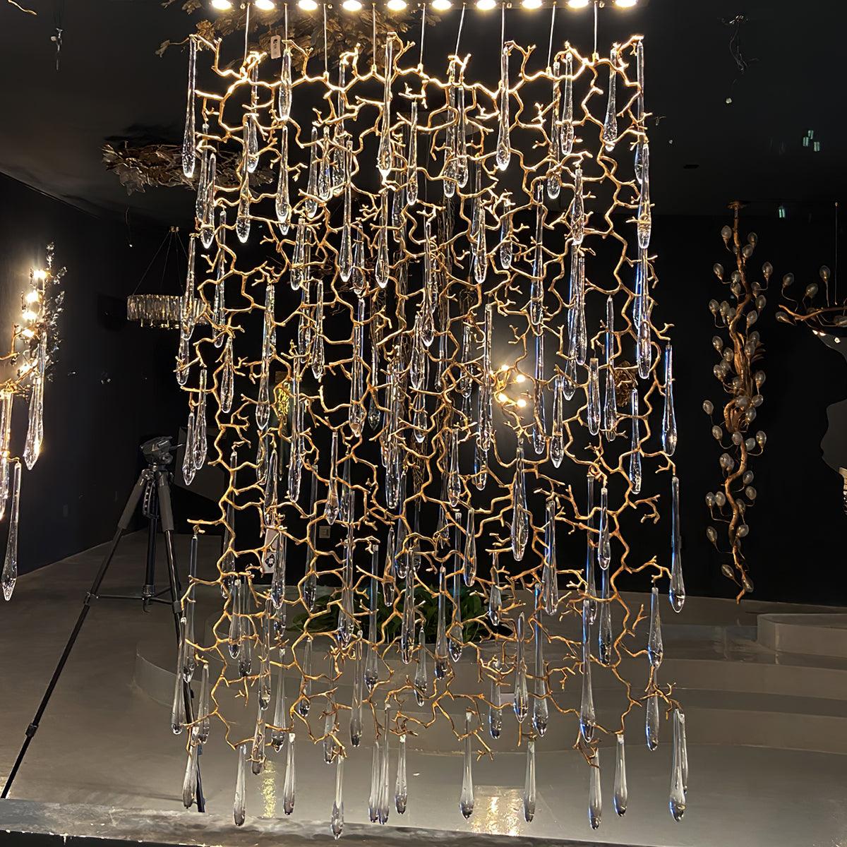 Aqua Window Chandelier