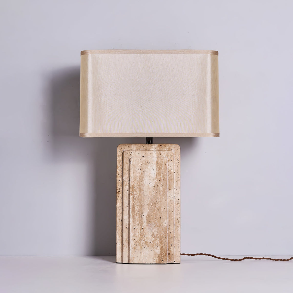 Arco Travertine Table Lamp