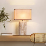 Arco Travertine Table Lamp