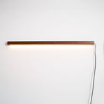 Arlo Linear Wood Plug-in Wall Light