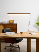 Arlo Linear Wood Plug-in Wall Light