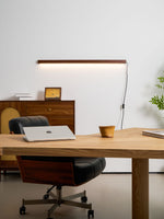 Arlo Linear Wood Plug-in Wall Light