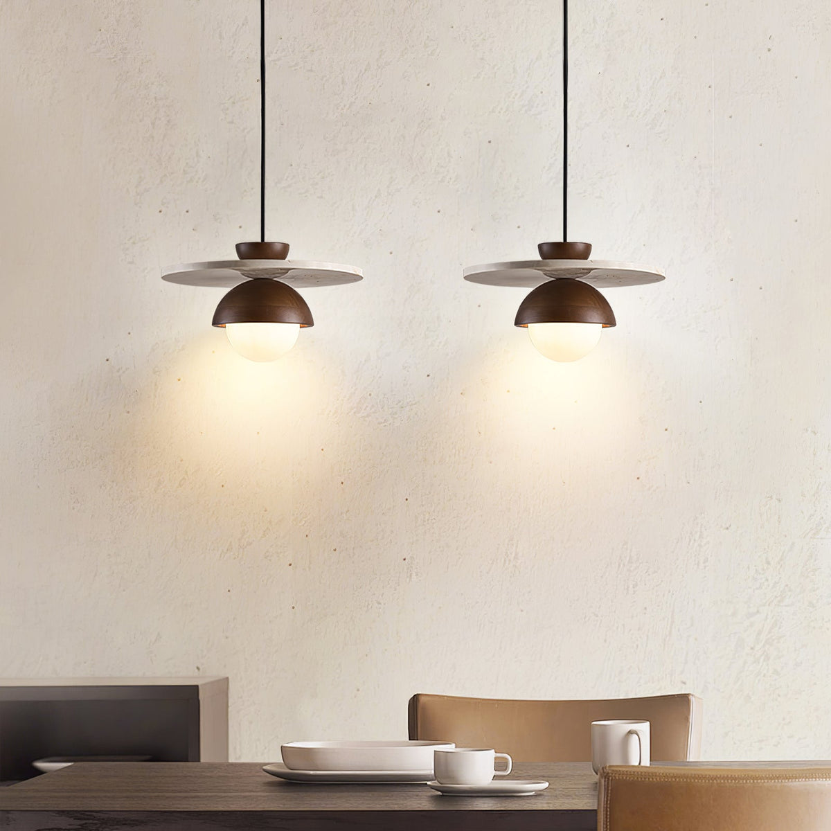 Arlo Travertine Pendant Light