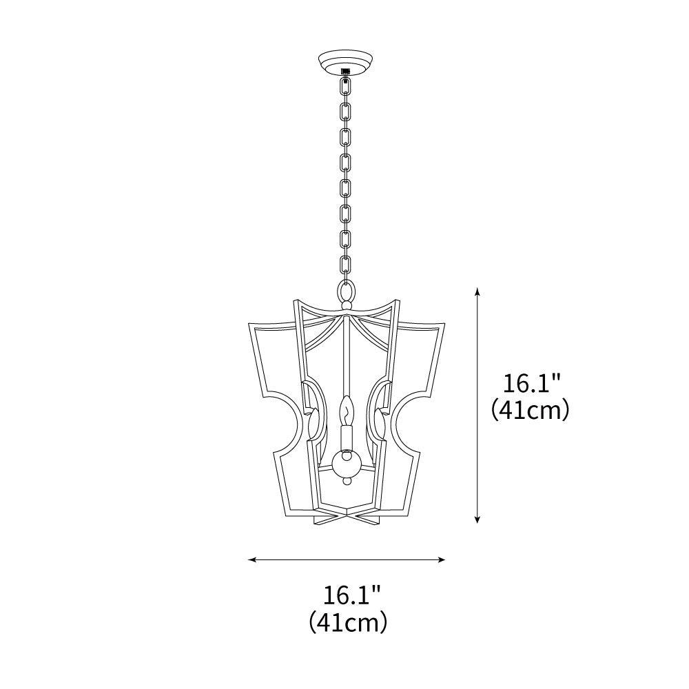 Art Deco Crest Pendant Light