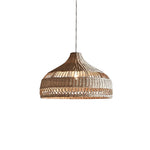 Artisanal Rattan Dome Pendant Lamp