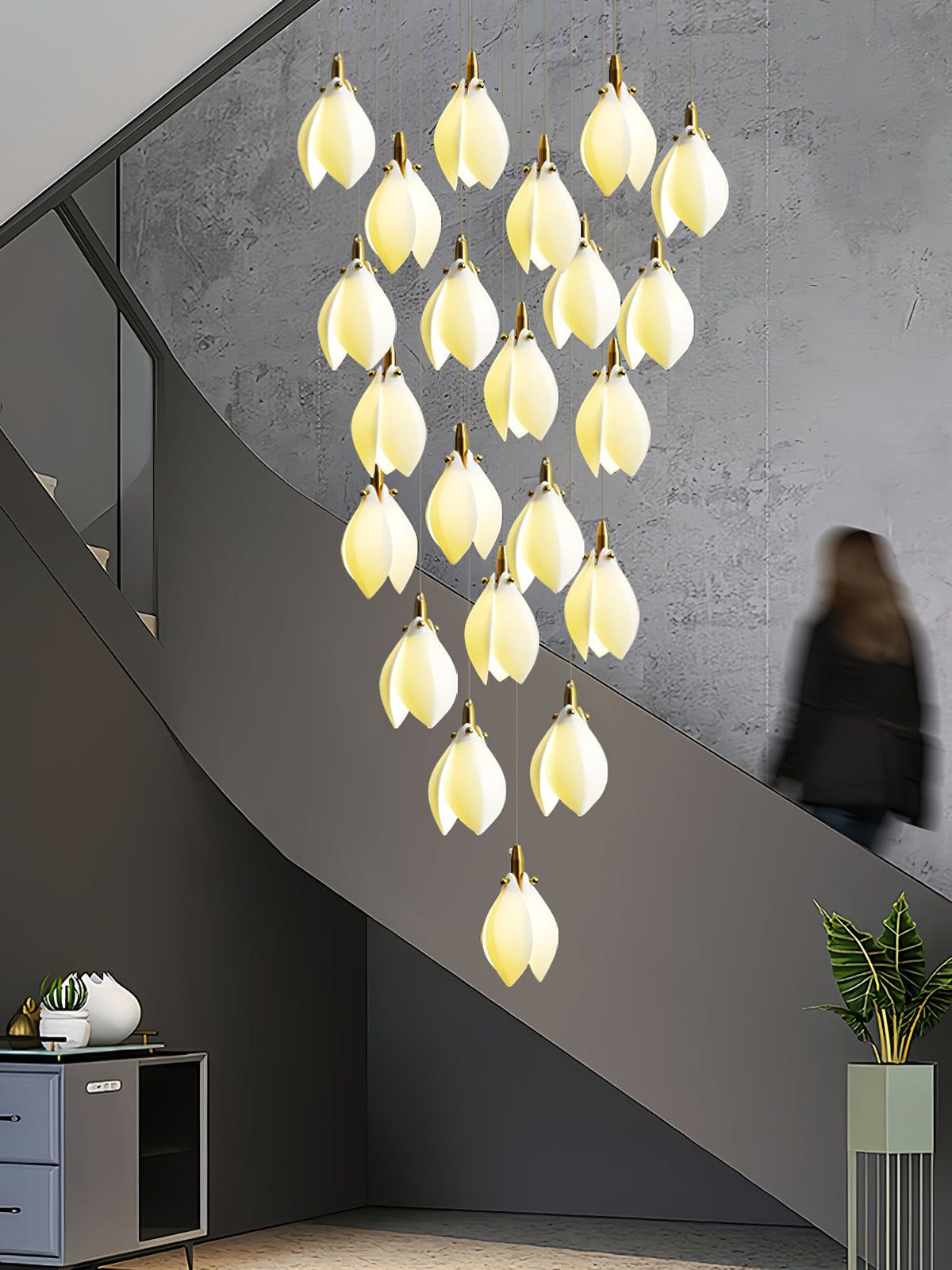 Astralis Bloom Stairs Chandelier