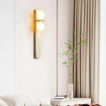 Asymmetrical Travertine Wall Sconce