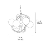 Atomic Orbit Chandelier 23.6"